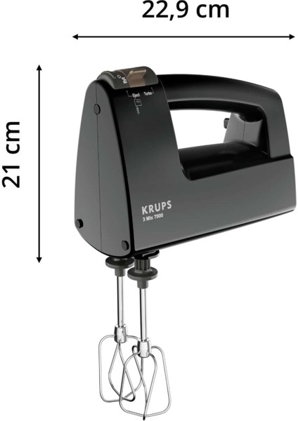 3 Mıx 7000 El Mikseri, 500w, 60. Yıl Özel Seri, Hız Kontrolü, Çelik Çırpıcı Ve Hamur Kancası modelleri