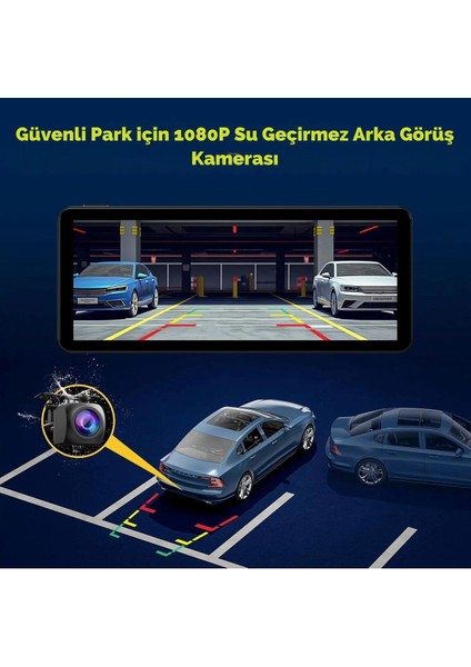 Kablosuz Araba Stereo Ekranı, 2.5k Ön Kamera, 1080P Arka Kamera Uyumlu fiyatları