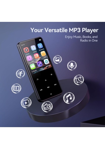 64GB Bluetooth Mp3 Çalar, Agptek M3 2.4 Inç Müzik Çalar, Hoparlör fiyatları