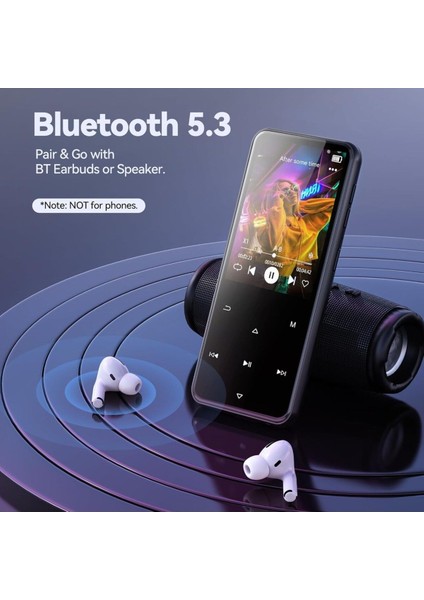 64GB Bluetooth Mp3 Çalar, Agptek M3 2.4 Inç Müzik Çalar, Hoparlör fırsatları
