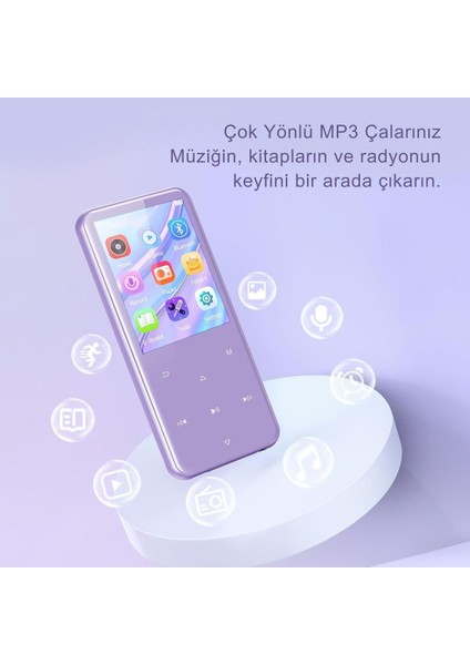 64 GB Mp3 Çalar, Bluetooth 5.3, Hifi Ses, Fm Radyo, 2,4 Inç Tft Ekran fiyatları