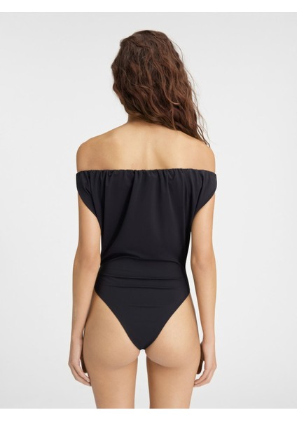 Drapeado Bikini Siyah Renk ve Xxs'den L'ye Seçenekler ile Şıklık