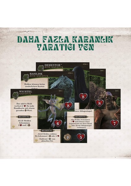 Harry Potter Hogwarts Battle Almanca Genişleme Paketi, Işbirlikçi Deste Oluşturma Oyunu (11+ Yaş)