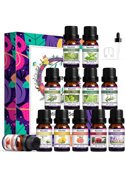 Uçucu Yağ Seti 12x10ml, Aroma Terapi Yağları