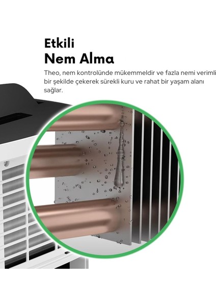 Nem Alma Cihazı, 10L Günlük Kapasite, 40M²+ Alanlar Için, Otomatik Kapanma, Zamanlayıcılı modelleri