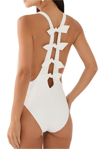 Yaka Kemer Detaylı Tek Parça Mayo modelleri