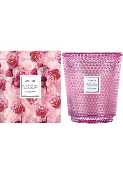 Rose Petal Ice Cream 5 Fitilli Mum Lüks ve Uzun Süreli Atmosfer