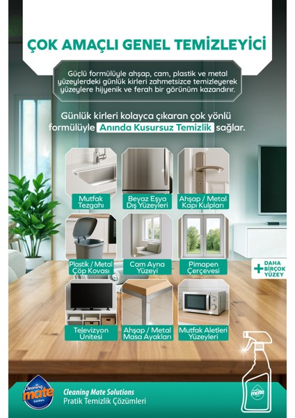 Cleaning Mate Ultra Güçlü Çok Amaçlı Genel Temizleyici fiyatları