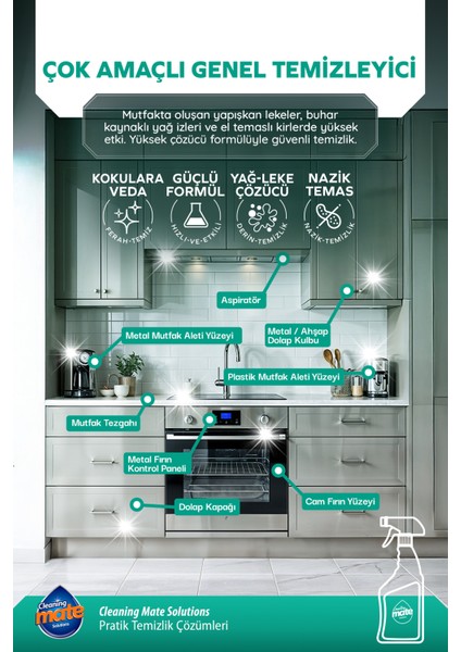 Cleaning Mate Ultra Güçlü Çok Amaçlı Genel Temizleyici fırsatları