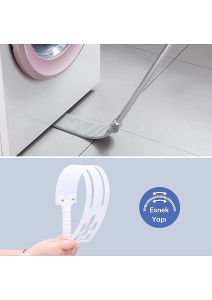 Büro Ev Ofis Yazlık Hijyeni Için Saplı Mikrofiber Başlı Girintili Yüzey Toz Temizleme Mopu modelleri