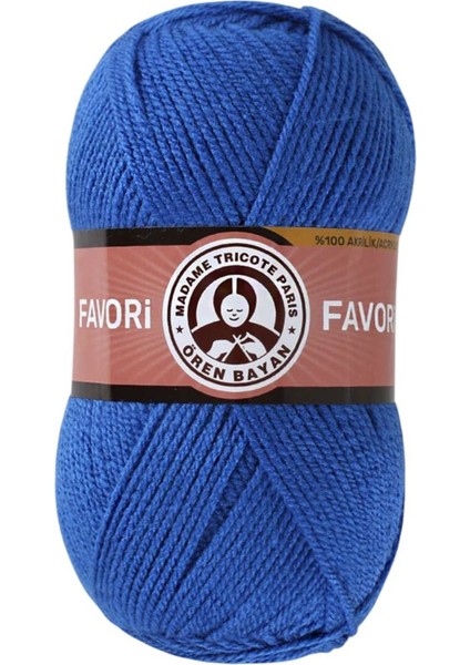 Favori Saks Mavisi El Örgü ipi - 016