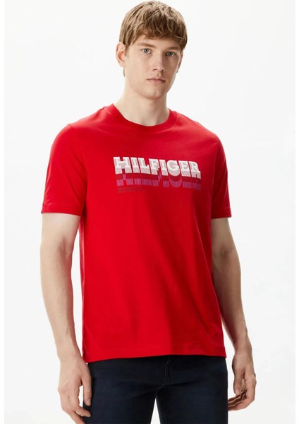 Tommy Hilfigerfade Hılfıger Tee Erkek T-Shirt MW0MW34377XLG