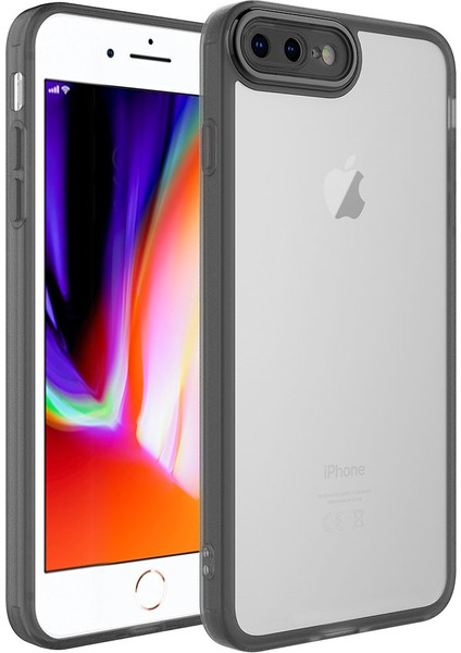 Apple iPhone 7 Plus Kılıf Siyah Primula Kamera Korumalı Kapak Koruyucu Tasarım (Apple iPhone 7 Plus, Siyah)