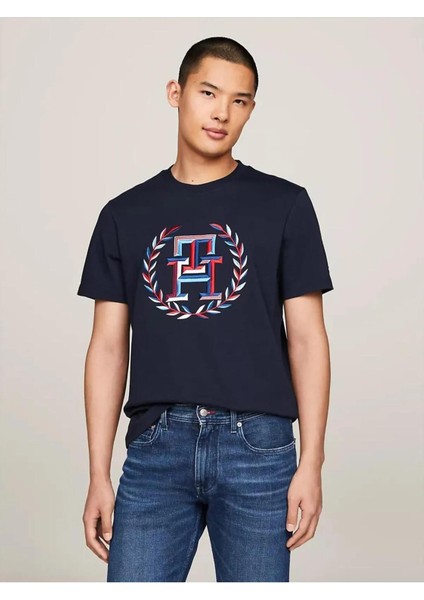 Tommy Hilfigerlaurel Multıcolour Tee Erkek T-Shirt MW0MW34393DW5
