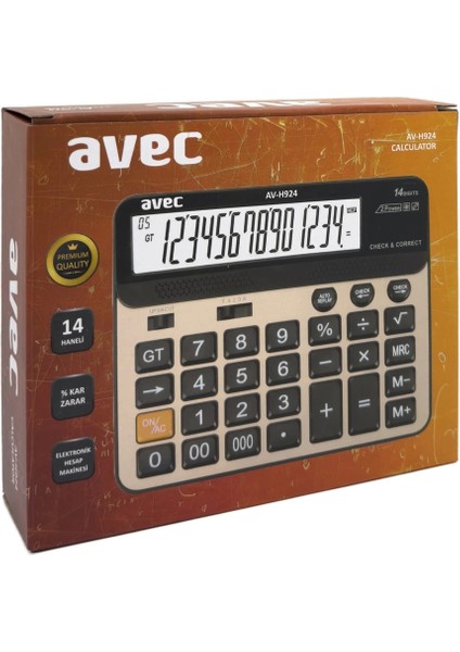 Avec AV-H924 Hesap Makinesi fiyatları