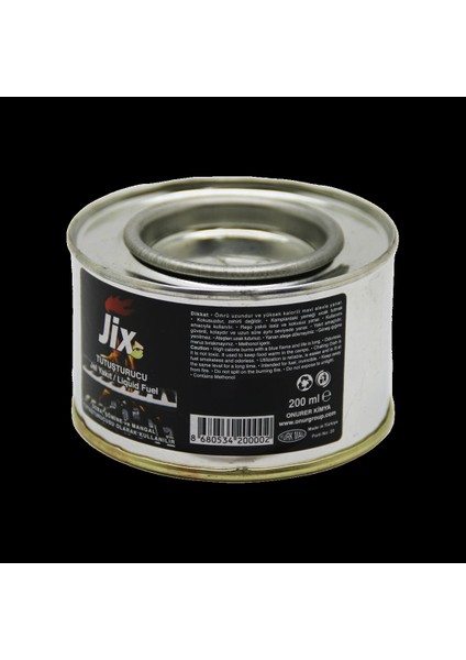 Jix Tutuşturucu 200ML Teneke Jel Yakıt (4172)