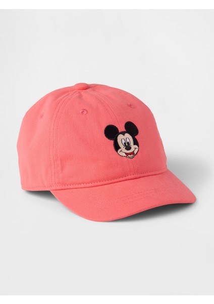 Bebek Pembe Gap × Disney Organik Pamuk Beyzbol Şapkası