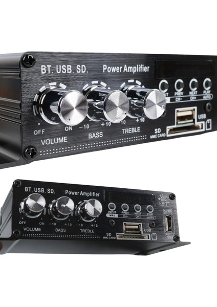 12 Volt 100 Watt Motosiklet Bluetooth Amfi Usb/sd 2 Kanal Pazarcı - Anfi (154X80X42MM) (4172) fırsatları