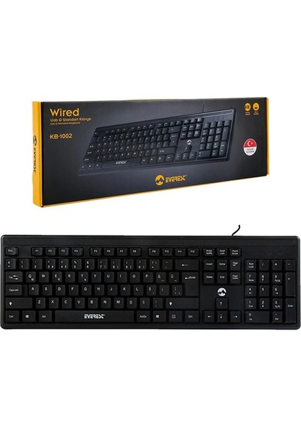Everest KB-1002 USB Q Standart Klavye (4172)