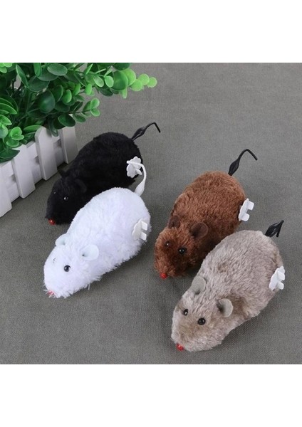 Kurmalı Kedi Eğitim Oyuncağı Tüylü Peluş Fare Yakalama Interaktif Sevimli Eğlenceli Oyuncak (4887) fırsatları