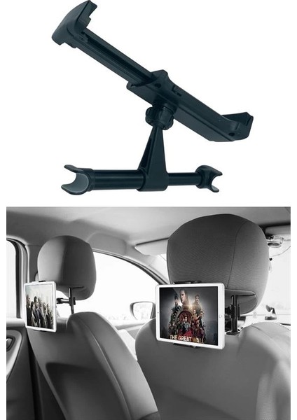 Oto Koltuk Arkası Telefon Tablet Tutucu Ayarlanabilir 360 Derece Dönebilen Pratik Stand (4887) indirimleri