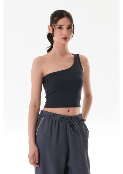 Basic Tek Kol Crop Bluz