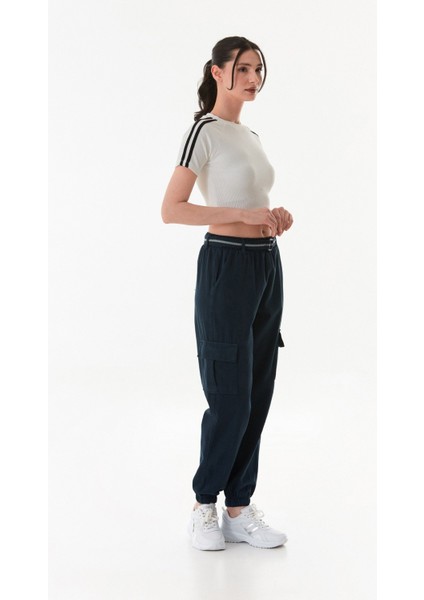 Kemerli Kargo Cepli Jogger Pantolon