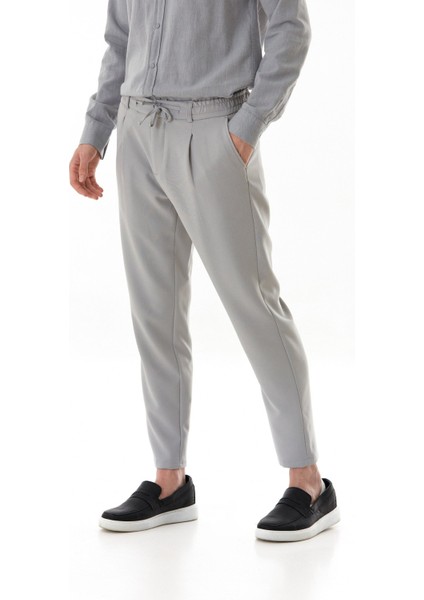 Beli Lastikli Bağlamalı Regular Fit Pantolon