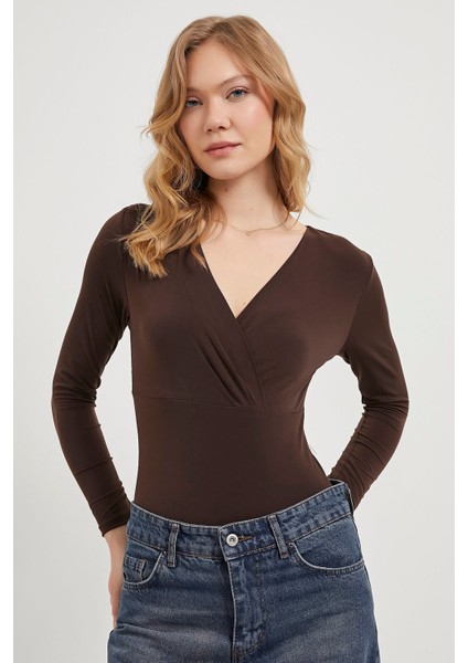 Kruvaze Yaka Bodysuit