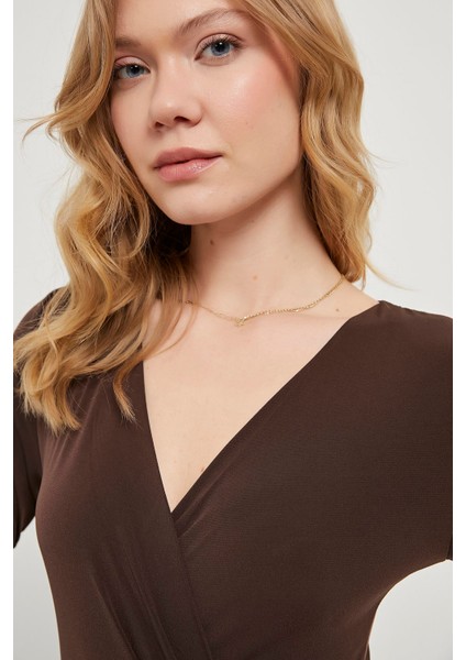 Kruvaze Yaka Bodysuit