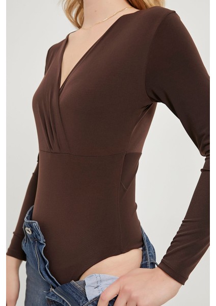 Kruvaze Yaka Bodysuit