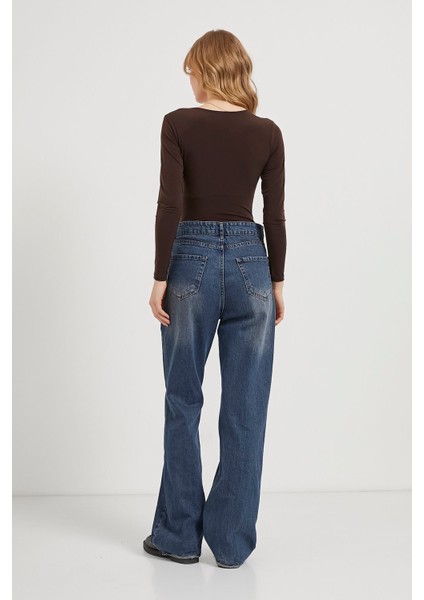 Kruvaze Yaka Bodysuit
