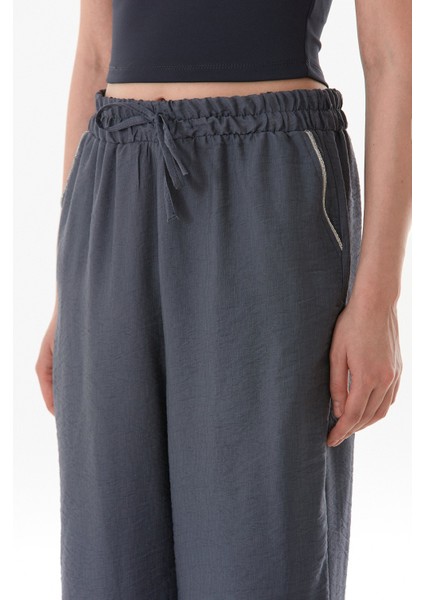 Cebi Taş Detaylı Beli Lastikli Palazzo Pantolon indirimleri