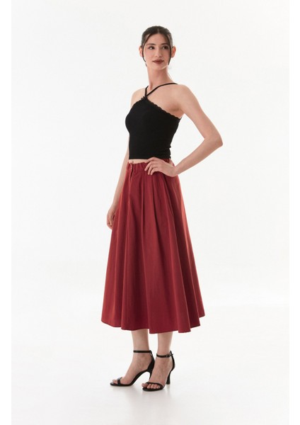 Fitilli Çapraz Askılı Crop Body