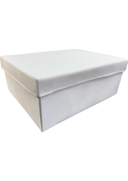 2 Adet Kapaklı Dolap Içi Düzenleyici Kutu Çok Amaçlı Saklama Kutusu x xlarge 50 x 40 x 20 cm