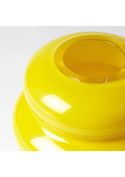 Kallarhals Cam Vazo, Sarı, 22 cm fırsatları