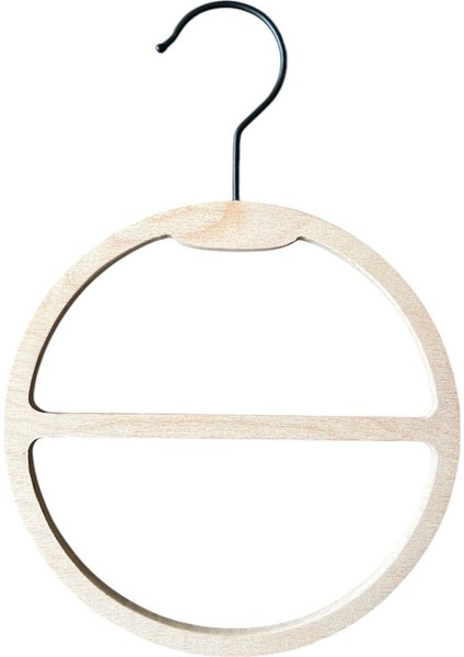 Ahşap Şal Askısı, Çap 18 cm , 2 Adet