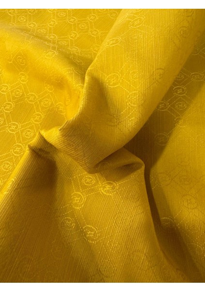 Pamuk Ipek Monogram Şal 40752-SARI