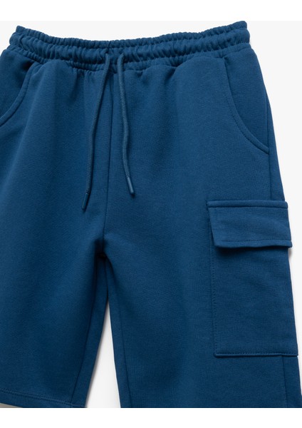 Pamuklu Beli Lastikli Cep Detaylı Basic Şort