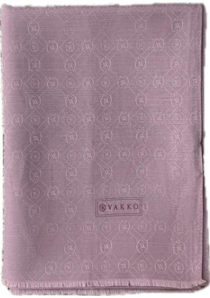 Pamuk Ipek Monogram Şal 40752-LILA