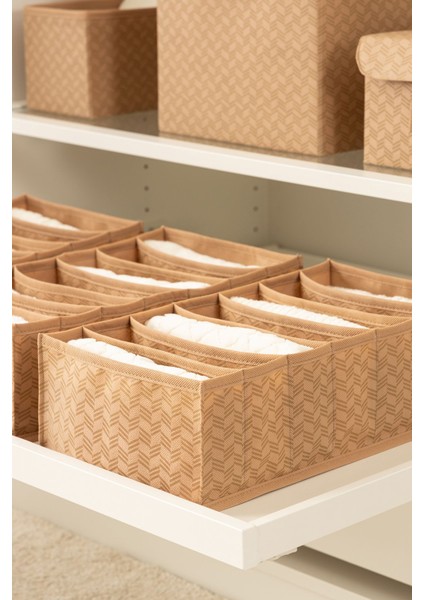 7 Bölmeli Bej Dolap Çekmece Içi Akordiyon Katlanır Çorap Kıyafet Çamaşır Düzenleyici Organizer fiyatları