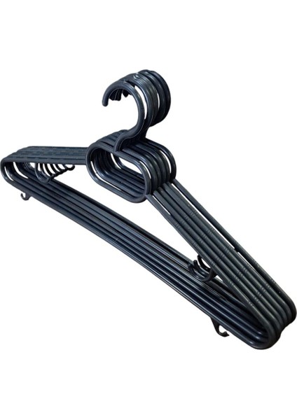 Kıyafet Askısı Ekonomik Elbise Askısı 6 Adet - Antrasit modelleri