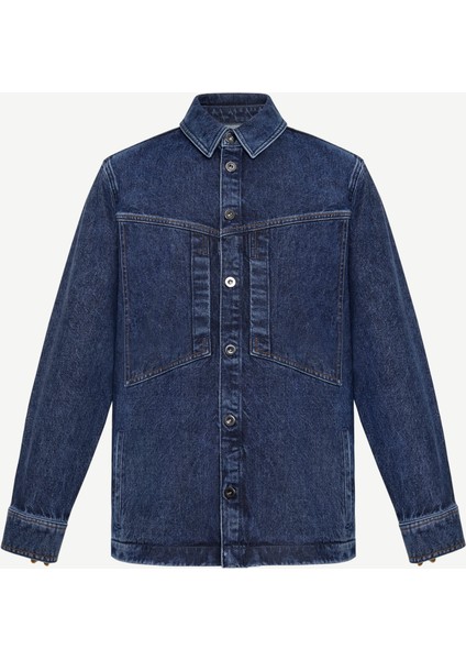 Dikiş Detaylı Denim Ceket
