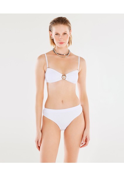 Yaka Detaylı Bikini Üst