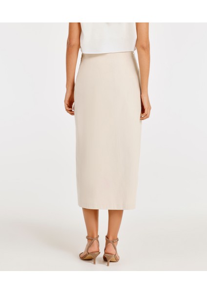 Panel Kesikli Midi Etek modelleri