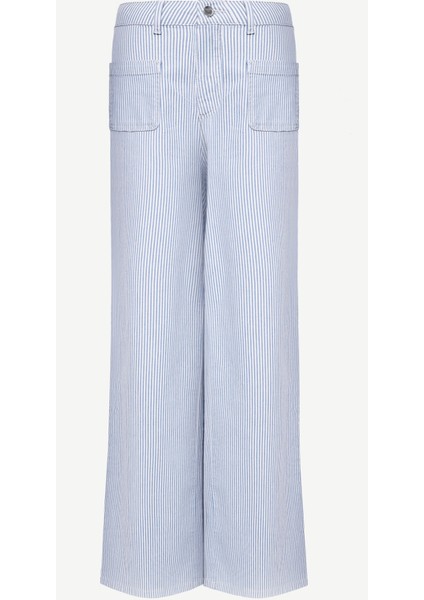 Cepli Normal Bel Düz Fit Denim Pantolon