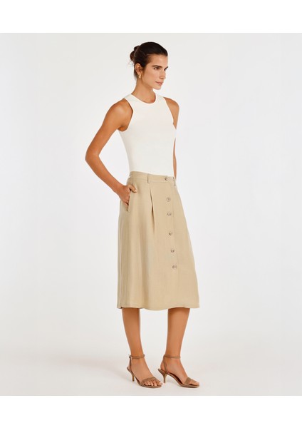 Düğme Detaylı Etek fiyatları