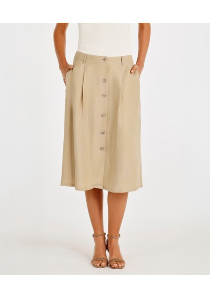 Düğme Detaylı Etek modelleri