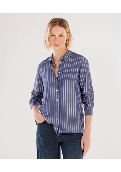 Kırma Detaylı Gömlek