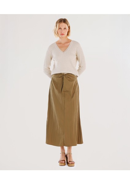 Önü Düğümlü Uzun Etek